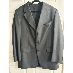 Biella Britches of Georgetown‎ Mens Char Gray Houndstooth Blazer Jacket Size 42R